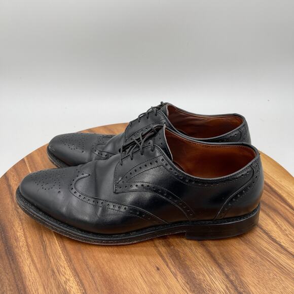 Allen Edmonds Oxfords Mens Size 10 D WingTip Black Leather Lace Up Dress Shoes main image 5